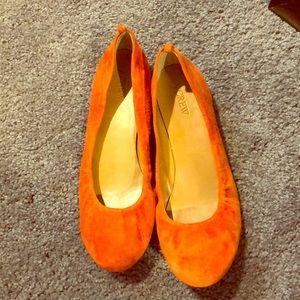 J Crew orange flats
